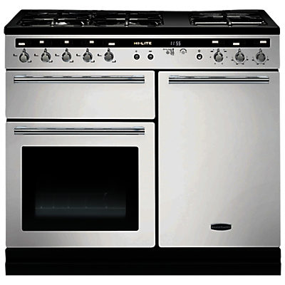 Rangemaster Hi-LITE 100 Dual Fuel Range Cooker White Rangemaster Hi-LITE 100 Dual Fuel Range Cooker White